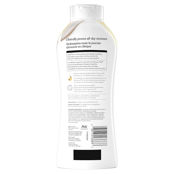Olay Body Wash + Beauty Bar (Pack of 8) Bundle for Women, Vanilla Crème Scent, Ultra Moisture, 24/7 Moisture Barrier Repair, 24/7 Soft & Smooth Skin, For All Skin Types, 22 fl oz & 3.75 oz (Pack of 2)
