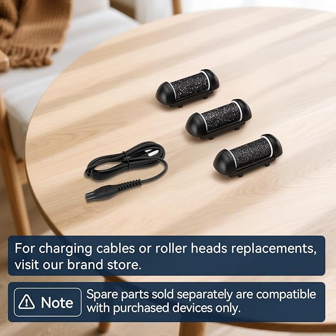 Wea&Hea Electric Callus Remover for Feet,17 in 1 Professional Pedicure Kit with 3 Roller Heads,2-Speed Rechargeable & Waterproof Foot File - Perfect for Dead Hard Cracked Dry Skin Care at Home