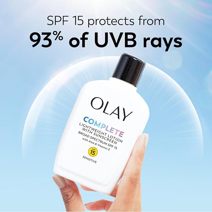 Olay Complete All Day Moisturizer SPF 15, Sensitive 4 oz (Pack of 3)
