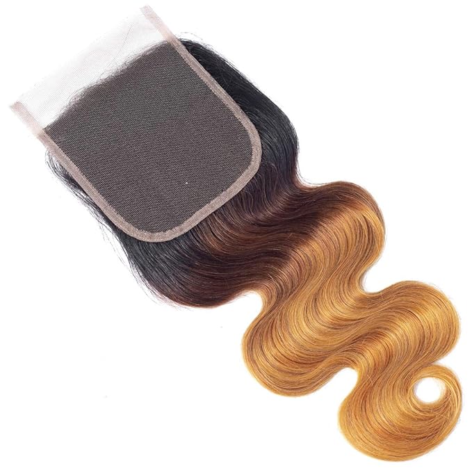 Ombre Human Hair Bundles 1b/4/27 Brazilian Three Tone Ombre Body Wave Human Hair 3 Bundles 20 22 24inch 100% Unprocessed Virgin Hair Bundles Weaves Extensions for Women