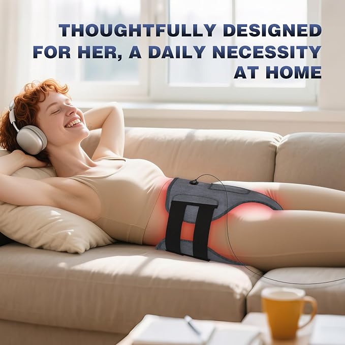 Red Light Therapy Pants for Women, 130 LEDs 660nm with Vibration Massage and Heating Function, Ease Inflammation & Postpartum Recovery