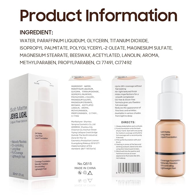 Matte Full Coverage Liquid Foundation - Lightweight & Flawless Oil Control Foundation Makeup, Waterproof and Long-Lasting Skin Foundation Concealer for Dry and Oily Skin, 2 Fl Oz (2 Pack #102 Nude)