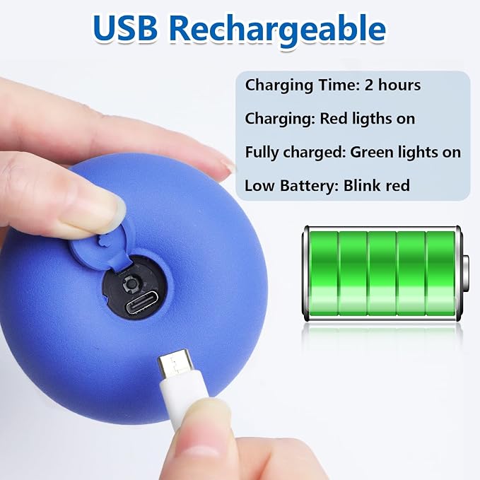 Saolife Interactive Dog Toys with Motion Activated, Squeaky Dog Toy Active Rolling Ball for Puppy and Medium Dogs, USB Rechargeable