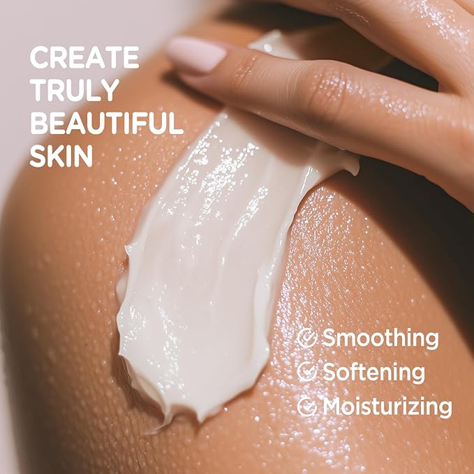 Peach Body Butter, Natural Body Care for Men Women Smell Good, Peach Scented Natural Body Butter, Body Moisturizer for Dry Skin 6.8 floz