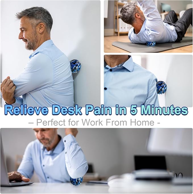 Fascia Release Tools Deep Tissue Massage Ball for Exercise & Recovery Targets Back, Shoulder, Legs&Feet - Relieves Muscle Knots, Trigger Point Massage, Pressure Point Therapy- Myofascial Release Ball