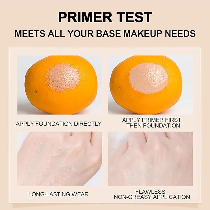 3-in-1 Primer with SPF 50, One Step Color Corrector & Tinted Moisturizer Sunscreen Makeup Base Isolation Cream that Blurs Imperfections, Controls Oil & Moisturizes For All Skin Tones