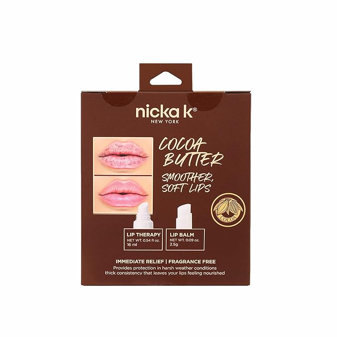 Nicka K New York Renew and Restore, Revive and Replenish Lip Therapy Set (Cocoa Butter)