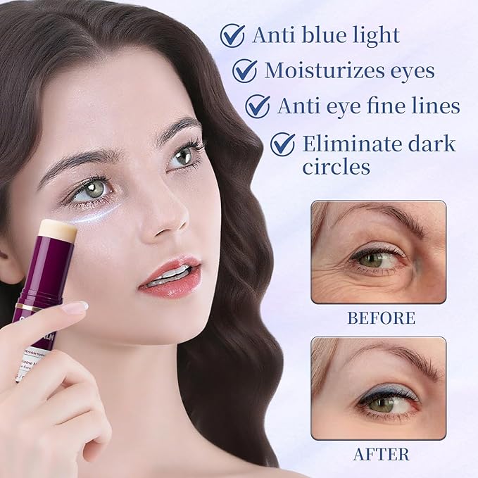 2PCS Calcium Multi Balm, Calcium Volume Multi Balm, Korean Collagen Moisturing Stick, Wrinkle Core Stick, Moisturizing Cream, Hydrating, Firming Skin, Suitable for Eyes, Neck, Face