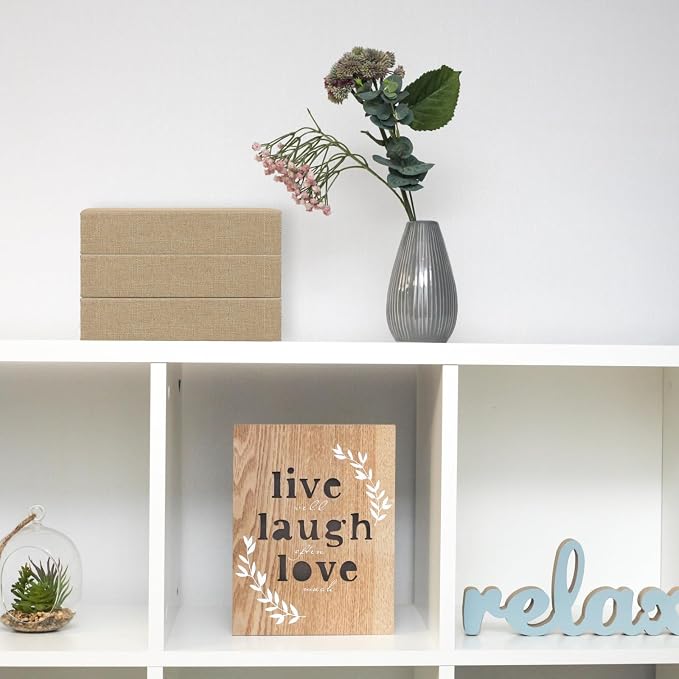 Tioncy 3 Pcs Decor Linen Faux Book Box Set Aesthetic DIY Fake Linen Book Box for Decor Storage Cafe Table Bookshelf Gift Home Keepsake(8.6 x 6.1 x 1.8 Inch,Beige)