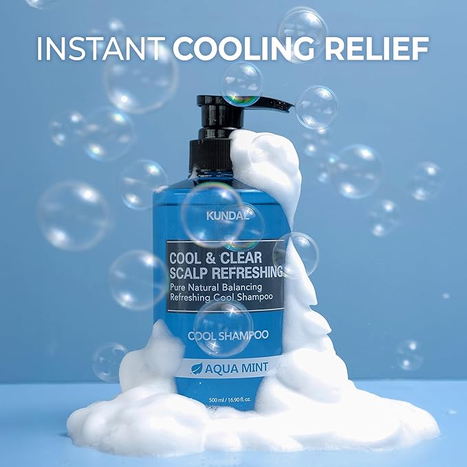 Kundal Cool & Clear Ice Boosting, Cool Body Wash, Aqua Mint, 16.9 fl oz (500 ml)