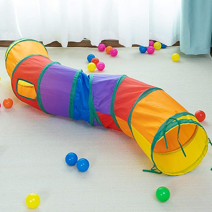 iCAGY Cat Tunnel Toys for Indoor Cats Kittens Rabbits, Pet Toy Play Tunnels
