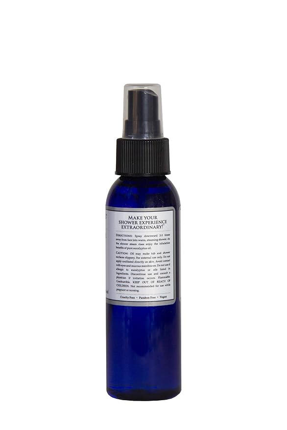 Travertine Spa Steam Shower Spray, Eucalyptus and Citrus, 2 oz.