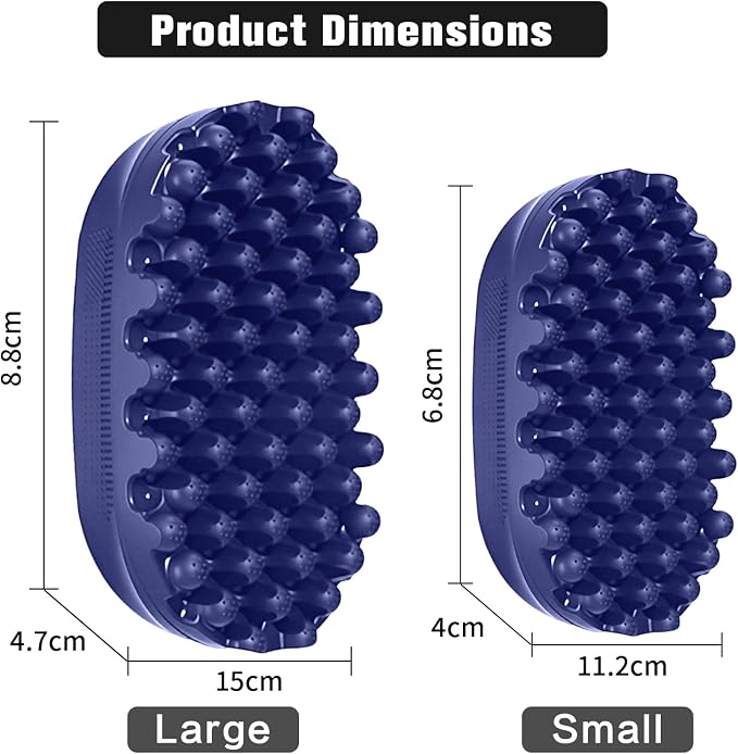 Rubber Curling Hair Brush,Premium Twist Tool for Afro Hair,Ideal for Curly, Coiled, 4C Hair,Quick & Easy Styling,Blue
