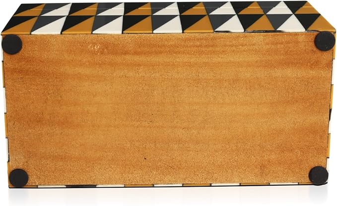 Handicrafts Home Large Decorative Storage Box with Lid, Keepsake Storage Box, Decorative Jewelry & Memory Box for Coffee Table, Shelf & Bedroom Decor, Puzzle Guild 10 x 5 x 5 (Multicolor Box)