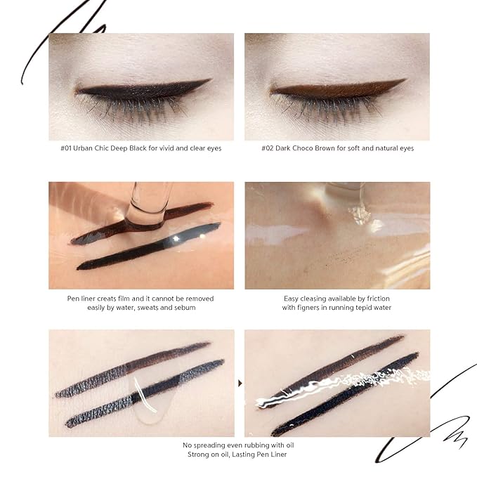 The Orchid Skin DARK CHOCO BROWN PEN LINER for Eye line, Korean Brand 0.1oz