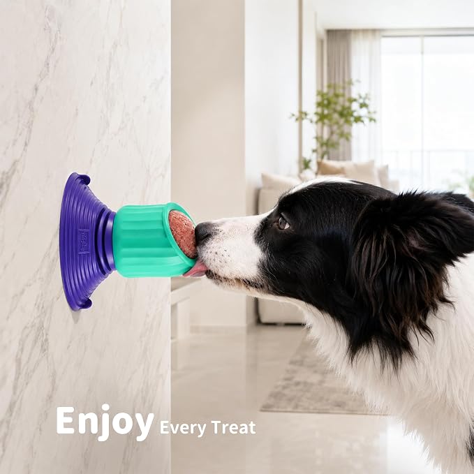 Freezable Dog Licking Toy Set with Suction Cup & Silicone Treat Mold