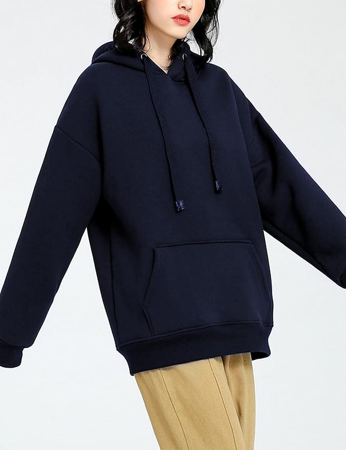 Yeokou Women's Winter Hoodies Pullover Sherpa Fleece Warm Heavyweight Sweatshirt