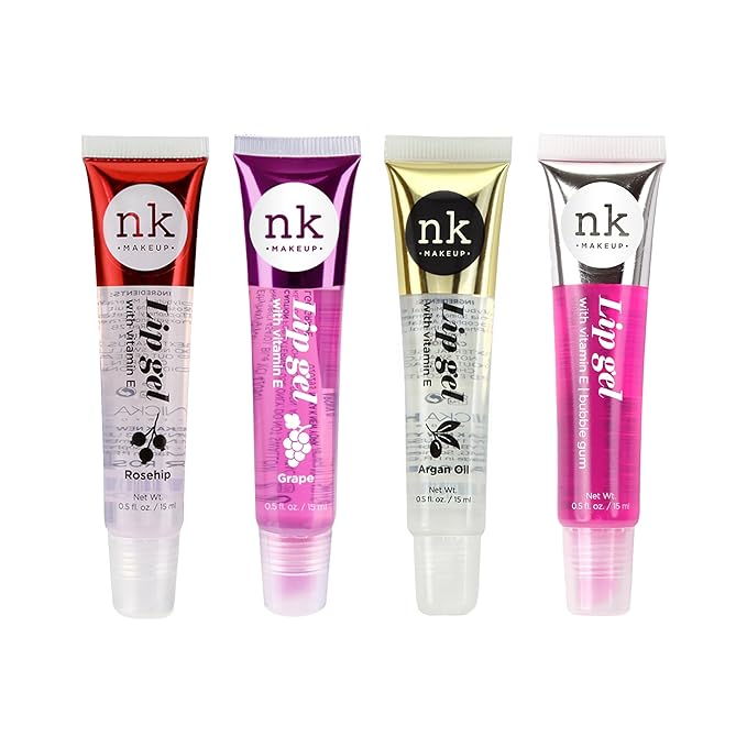 NICKA K NEW YORK Lip Gel, Hydrating, Lightweight, Glides on Effortlessly, Non Sticky Finish Lip Gel Colors (AMZ035)