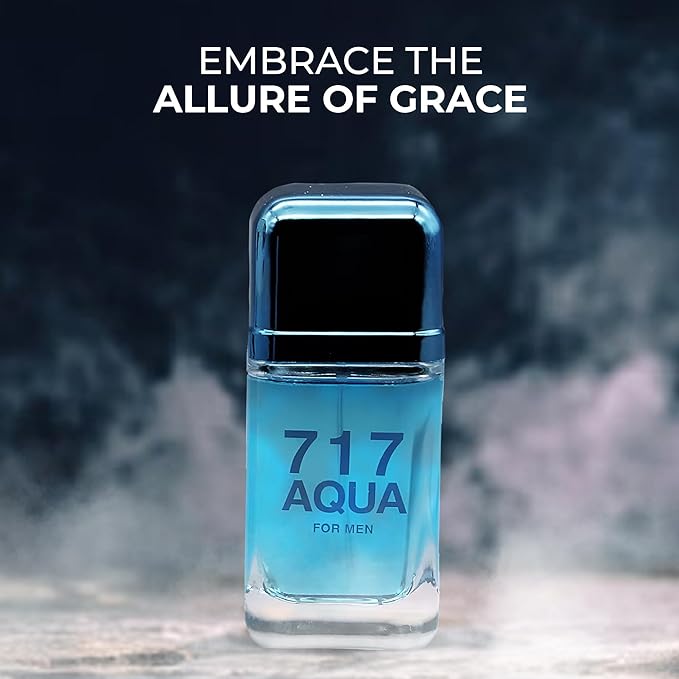 AFLUXE 717 AQUA Men's Cologne,Bold Scent Eau de Toilette,3.4 Fl Oz Perfume for Men Every Day Used