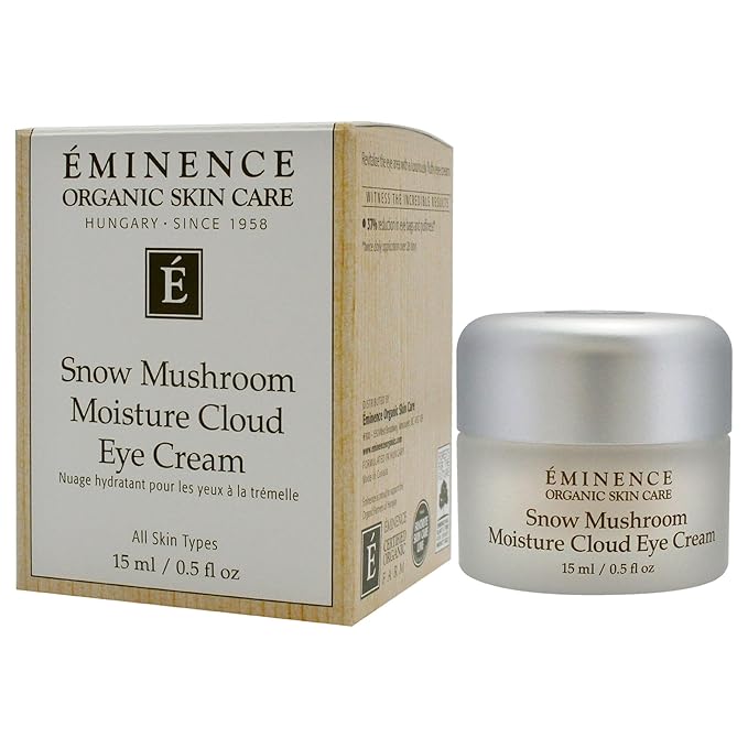 Eminence Organic Snow Mushroom Moisture Cloud Eye Cream 0.5 Fl Oz (Pack of 1)