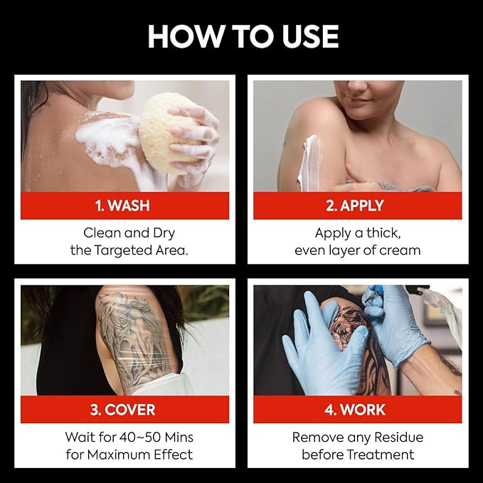 Numbing Cream Extra Strength: Tube Numbing Cream Maximum Strength Long Lasting with Arnica and Emu Oil 1.76 Fl Oz