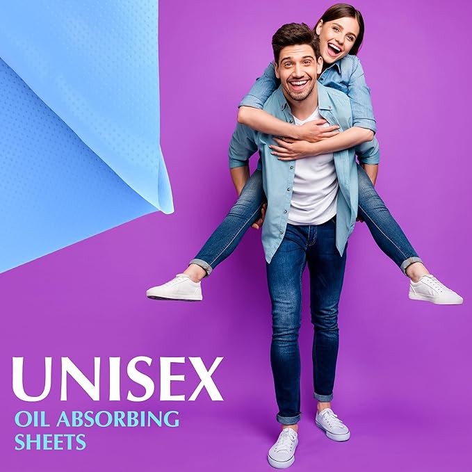 High-Performance Oil Absorbing Sheets for Face - 3 pack (150 sheets) - Makeup Friendly Blotting Papers for Oily Skin - Oil Blotting Sheets for Face