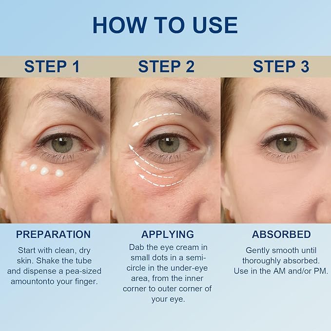 OLV Instant Eye Tightener Cream, Temporary Eye Tightener Eye Cream for Women Reduces Eye Bags, Dark Circles, Wrinkles, Puffiness, Fine Lines For All Skin Types (1.06 oz/30g)