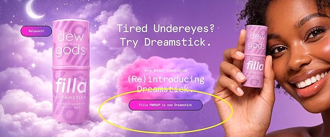 Dew Of The Gods-Filla Dreamstick Overnight Under Eye Retinol Balm. 15g / 0.18oz (Previously Filla PWRNAP)