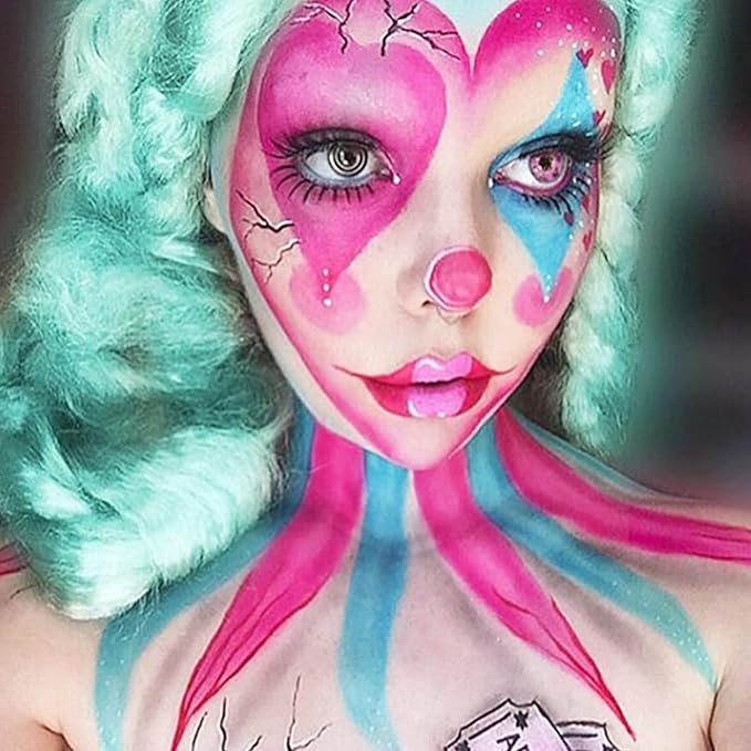 MEICOLY Hot Pink Face Body Paint for SFX Halloween Special Effects Makeup,30g/1.05oz Water Based Washable Face Paint,Pink Accessories for Spirit Week,Face Painting for for Adults and Children