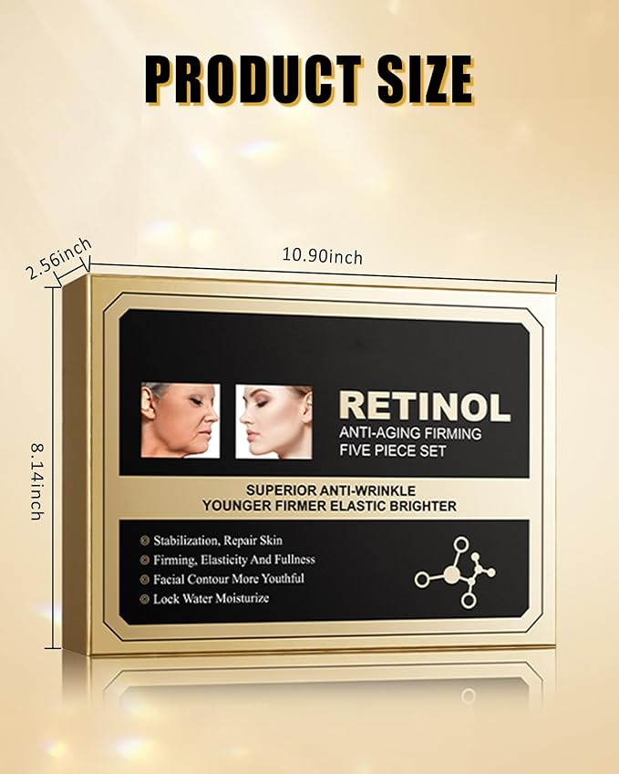 Skin Care Set,5 in 1 Moisturizing Skincare Gift Set, Facial Skincare Product Kit with Cleanser, Toner, Eye Serum, Face Serum, Face Cream,Valentine's Women’s Day Gift Kit for Mature Older Women Mom