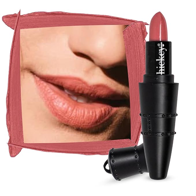 Hickey Lipstick Organic Nude Lipstick Refillable | Long Lasting Lipstick for Women up to 24-Hour, Hydrating & Moisturizing Shade, Lip Color for Women, Gluten-Free & Vegan with Highly Pigmented