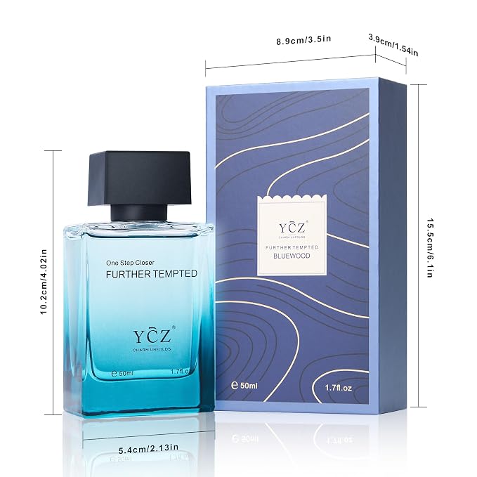 Ycz Men's Blue Wood Shadow Perfume for Men, 1.7 oz. Long Lasting Eau De Parfum Cologne For Men, Daily Use Men's Casual Cologne, A Signature Scent Great Holiday Gift A Gift for Any Occasion