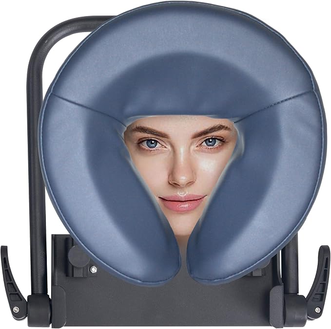 Master Massage Home Massage Headrest Kit Professional for Bed, Adjustable Headrest & Pu Face Cushion for Private Masseuse, Face Down Pillow Mattress Top Massage Kit Family Use