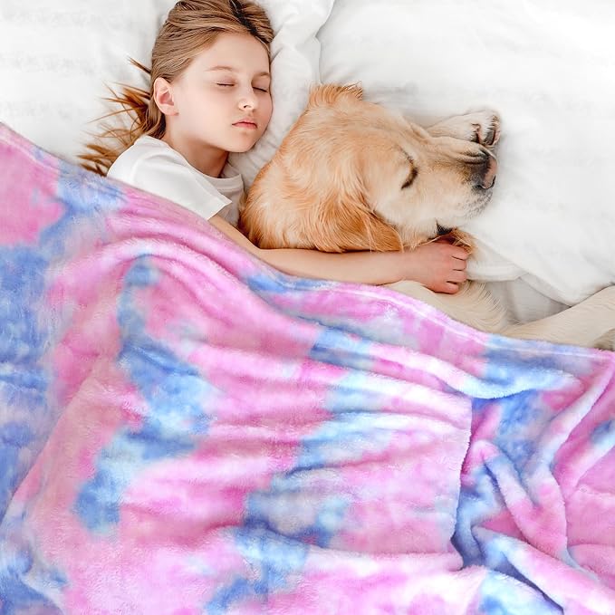 MUGD Soft Blankets Fuzzy Twin Bed Fleece Blanket Kids Warm Throw Blanket for Bed