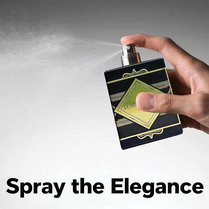 A CENTER Luxurious Men's Cologne Eau de Parfum Gift Set - 3.4 Fl Oz Each | Citrus Spicy & Woody Ambergris Fragrance | Luxury Perfume for Day & Night