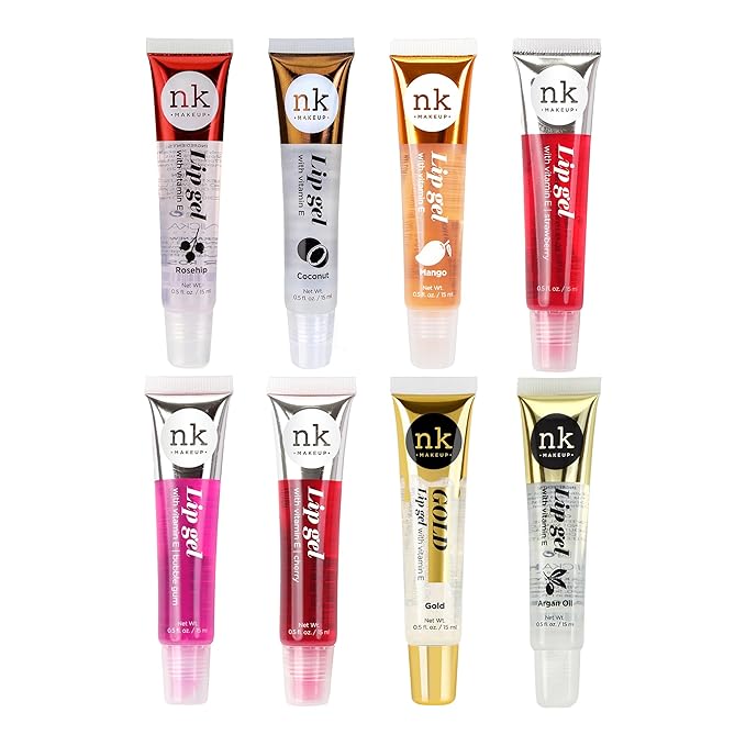 NICKA K NEW YORK Lip Gel, Hydrating, Lightweight, Glides on Effortlessly, Non Sticky Finish Lip Gel Colors