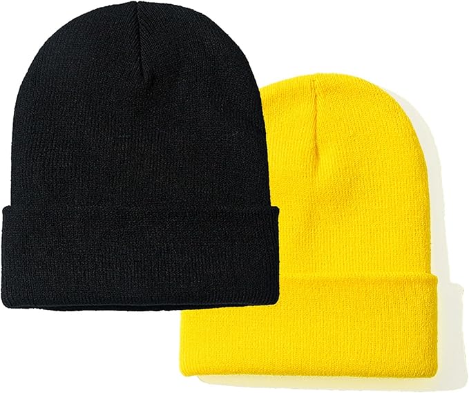 PFFY Unisex Beanie Hats for Men Women Knit Winter Beanies