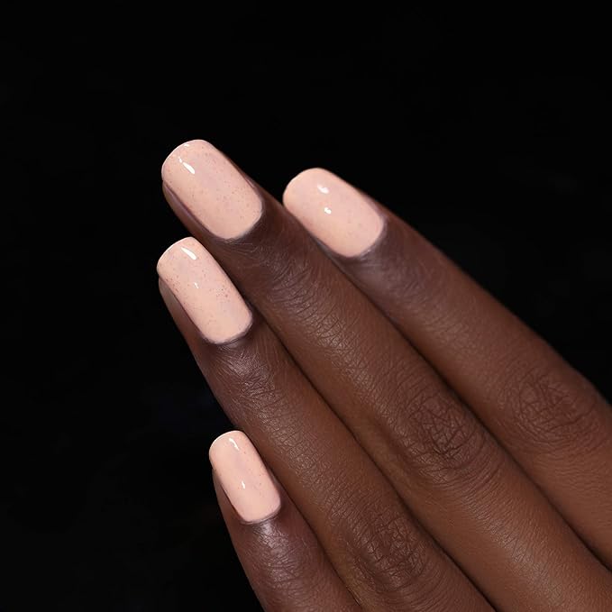 ILNP Cottontail - Soft Apricot Speckled Nail Polish, 7-Free, Non-Toxic, Vegan, Cruelty Free, 12ml