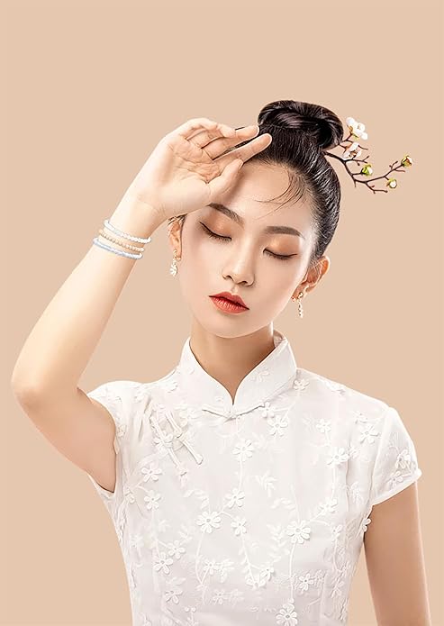 NCB 2.3-Piece 4mm Natural Crystal Gemstone Stretch Bracelets – Handmade Reiki Energy Healing Jewelry for Meditation,Yoga, Unisex