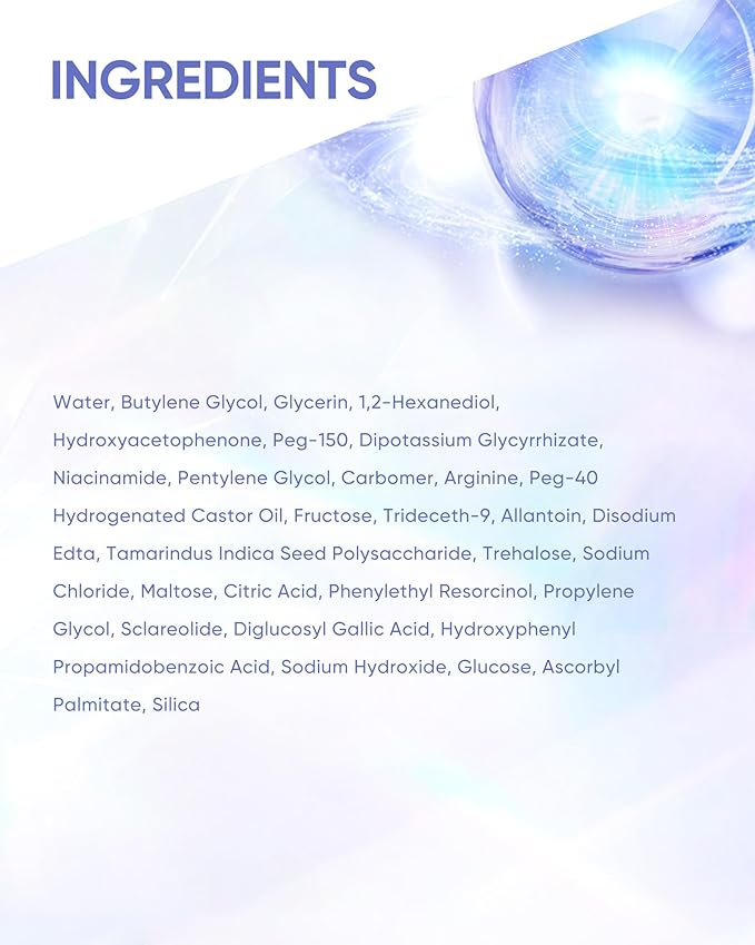 Brightening Serum Toner with 377 Pro Optical Scattering Technology – Hydrating, Lightens Dark Spots, Evens Skin Tone – Tamarind Seed Polysaccharide & Arginine for Radiant, Healthy Skin