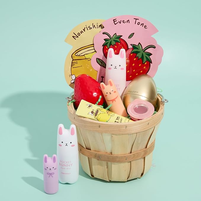TONYMOLY Pocket Bunny Facial Mist - Hydrating & Refreshing Face Spray with Aloe & Berry Extracts - Moisturizing Korean Facial Mist, Cute Travel Size, K-Beauty Gift, Easter Basket Stuffer