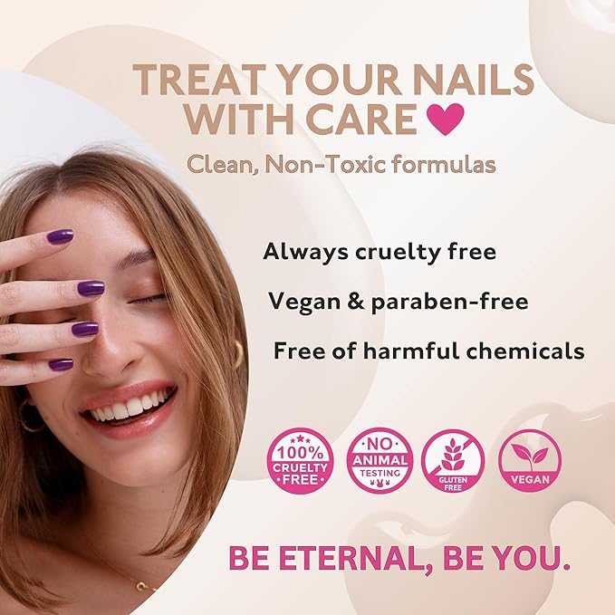 Eternal Nude Nail Polish Set for Women (DARK NUDES) - Brown Nail Polish Set for Girls | Lasting & Quick Dry Non Toxic Nail Polish Kit for Home DIY Manicure & Pedicure | Made in USA, 13.5mL (Set of 4)