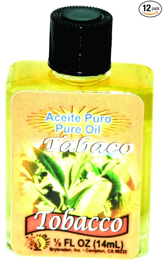 12 PIECES BRYBRADAN TOBACCO PURE OIL TABACO ACEITE PURO ½ FL.OZ. (14.7 ML)