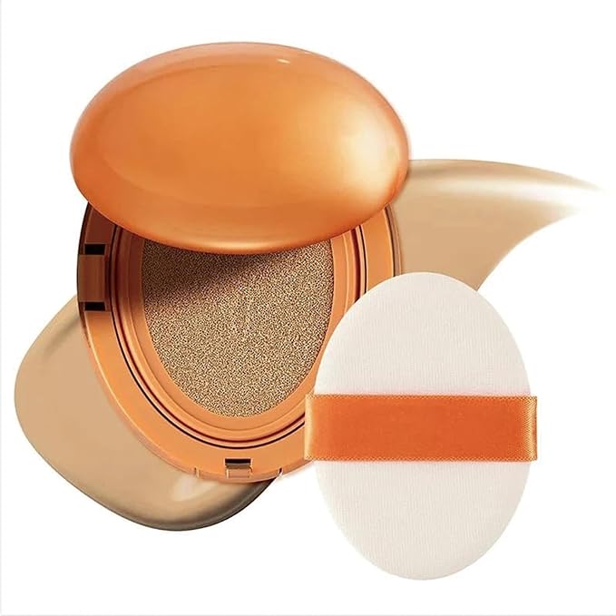Mask Fit AI Filter Cushion Foundation, Pore-Blurring, Weightless, Full coverage, Breathable Satin Finish Up to 72-Hour, Korean Cushion Foundation for All Skin Types (MEDIUM)
