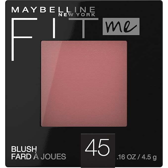 Maybelline Fit Me Blush, Lightweight, Smooth, Blendable, Long-lasting All-Day Face Enhancing Makeup Color, Plum, 1 Count
