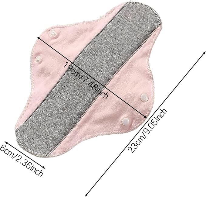 9 Pieces Reusable Graphene Incontinence Pads - Leak-Proof, Washable Sanitary Napkin for Elderly Care and Mobility Support