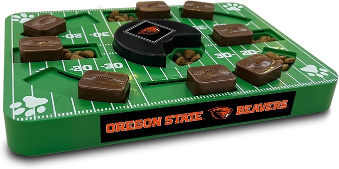 Pets First NCAA Oregon State Beavers Puzzle Toy, Puzzle Treat Dog Toy, Interactive Dog Treat Toy, Dog Puzzle Feeding Slow Toy