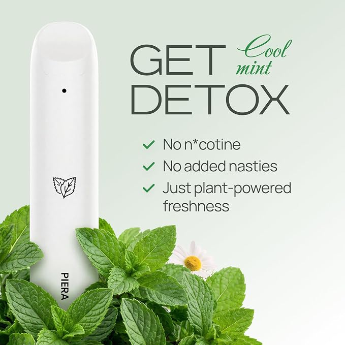 PIERA Botanical Aroma Diffuser Set, Plant-Based Botanical Scent, Non-Electronic Personal Fragrance Accessory, Detox, Sleep & Energy, 3 Sticks, 1 Pack (3, Detox)