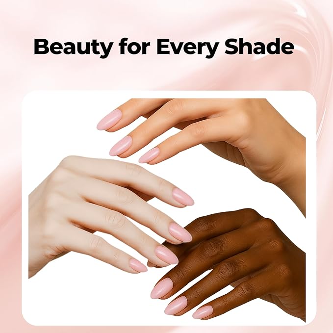 Jelly Gel Nail Polish - Sheer Translucent Semi-Transparent UV/LED Gel with Glossy Finish (Light Pink)