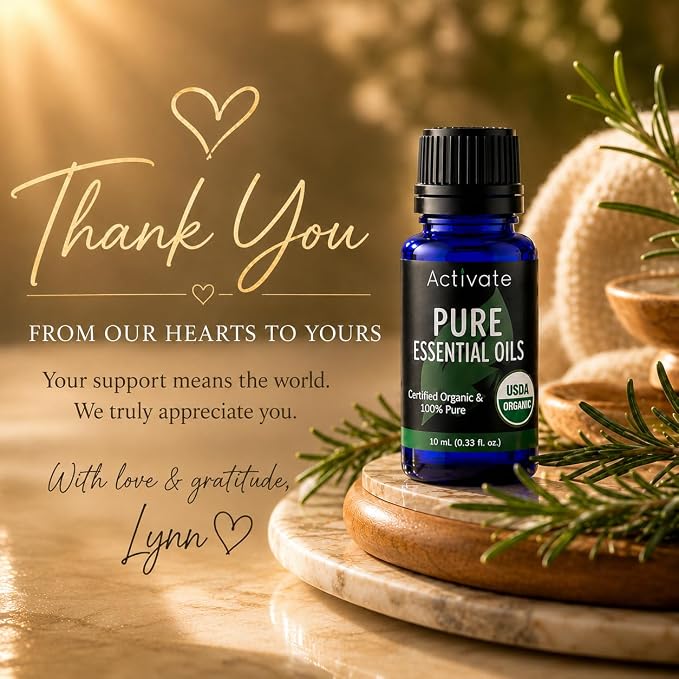 Eucalyptus Essential Oil Organic, USDA Organic, 100% Pure Eucalyptus Globulus, Steam Distilled Essential Oil for Aromatherapy, Diffuser, Massage, Humidifier & DIY Projects, 10ml